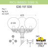 Садово-парковый фонарь FUMAGALLI RICU BISSO/G300 3L G30.157.S30.WXE27