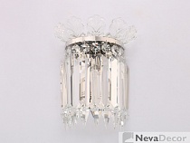 NEWPORT 10320 10323/A nickel , Бра, Nickel Clear crystal L25*H30*Sp12 cm G9 3*60W, М0064186