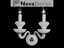 NEWPORT 1900 1902/A white , Бра, Chrome White L33*H28*Sp20 cm Е14 2*60W, М0052492