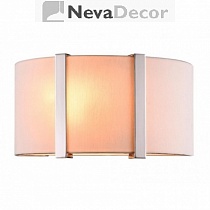 NEWPORT 31300 31302/A , Бра, Nickel Crystal clear Shade beige L29*H15*Sp14 cm G9 2*60W, М0054124