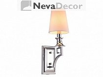 NEWPORT 3140 3141/A new , Бра, Nickel Shade beige L12*Н38,5*Sp21 см E14 1*60W, М0058729