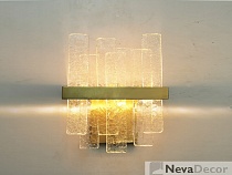 NEWPORT 10820 10822/A , Бра, Brass Clear crystal L25*H28*Sp10 cm LED strip 9W 3000K 900Lm, М0064756