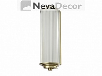 NEWPORT 3290 3292/A brass , Бра, Matt brass Clear glass  L13*Н41*Sp9 см G9 2*40W, М0060767