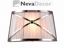 NEWPORT 32300 32301/A , Бра, Nickel Shade white D38*H24*Sp12 cm G9 2*60W, М0052541