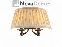 NEWPORT 31500 31501/A B/C , Бра, Black brass Shade beige L40*H18*Sp21 cm E14 2*60W, М0059308