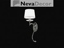 NEWPORT 3300 3301/A без абажуров , Бра, Nickel Clear crystal L18*H55*Sp24 cm E14 1*60W, М0061659