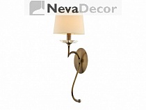 NEWPORT 3300 3301/A B/C без абажуров , Бра, Black brass Clear crystal L18*H55*Sp24 cm E14 1*60W, М00