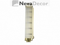 NEWPORT 3290 3295/A gold , Бра, Gold Clear glass L12*Н60*Sp13.5 cm G9 5*40W, М0062787