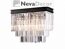 NEWPORT 31100 31102/A black+gold , Бра, Black+gold Clear crystal L36*H30*Sp15 cm E14 2*60W, М0055010